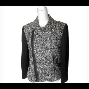 Tahari tweed moto jacket